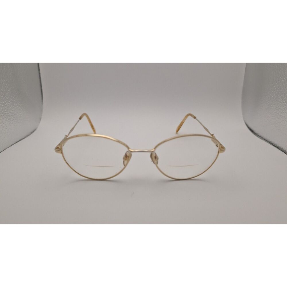 Sophia Loren M93 Gold Colored Eyeglass Frames
